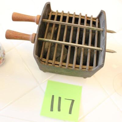 Lot 117 Vintage  Cast Iron Fondue Pot