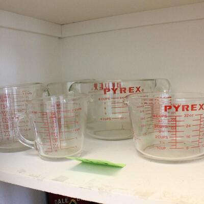 Lot 119 Pyrex Measuring Cups