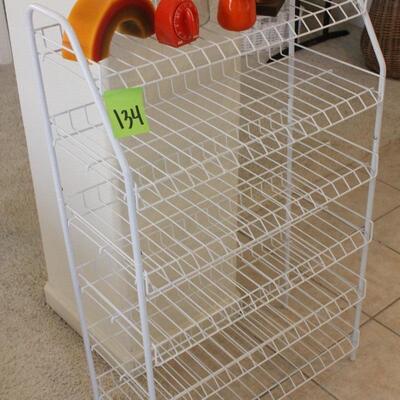 Lot 134 White Wire Rack