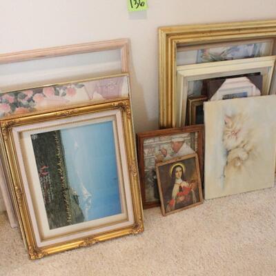 Lot 136 Large Frames & Art