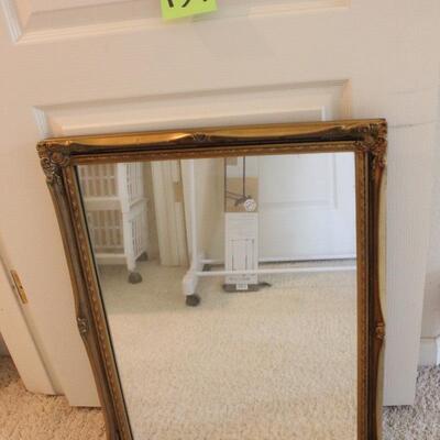 Lot 137 Vintage Ornate Gold Framed Mirror 21x27