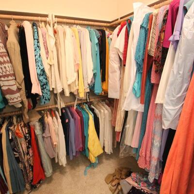 Lot 152 Entire Contents of Women's Vintage Clothing Closet