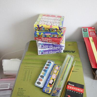 Lot 166 Art Supplies, Stickers and Paper Pads