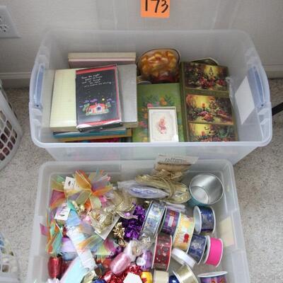 Lot 173 Greeting Cards, Ribbons & Bows