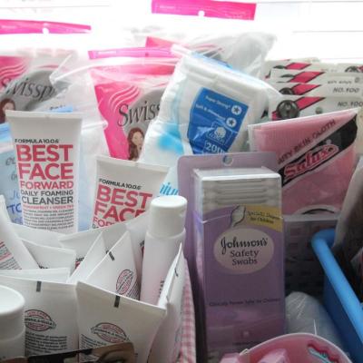 Lot 186 NWT Cotton Balls, Razors, Face Wash, Q Tips & More