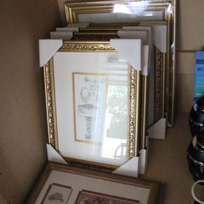 Lot 225 Framed Art & Empty Frames