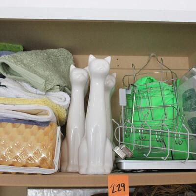Lot 229 Contents of Bathroom Shelf 