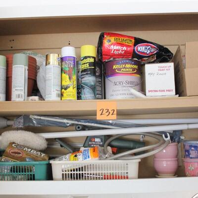 Lot 232 Contents of Outdoor Cabinets
