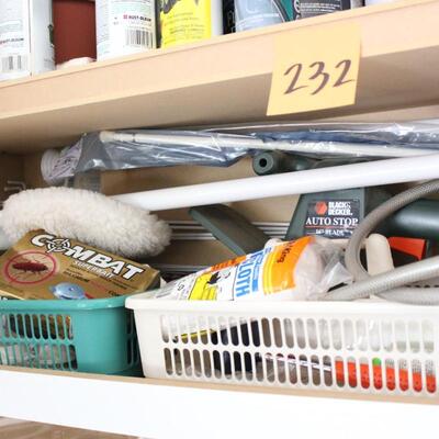 Lot 232 Contents of Outdoor Cabinets