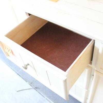 Lot 235 White Dresser 18x62x37