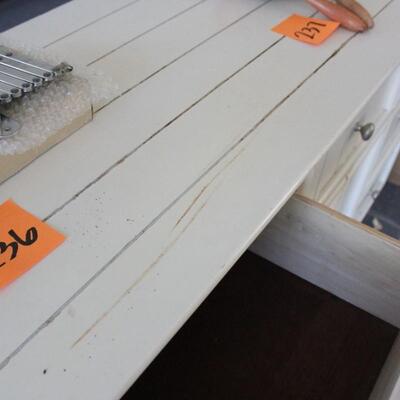Lot 235 White Dresser 18x62x37
