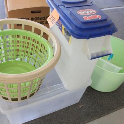Lot 240 Plastic Storage