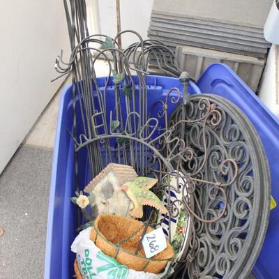 Lot 268 Shepherd Hooks, Door Mats, Hanging Baskets & More