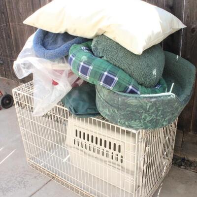 Lot 273 XL and Small Dog Crates & Beds