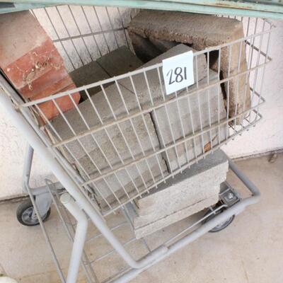 Lot 281 Shopping Cart w/ Contents