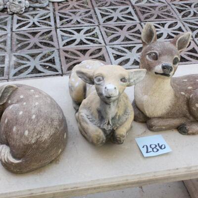 Lot 286 Cement Yard Art Deer