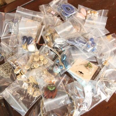 Lot 294 Bagged Earrings & Other Jewelry