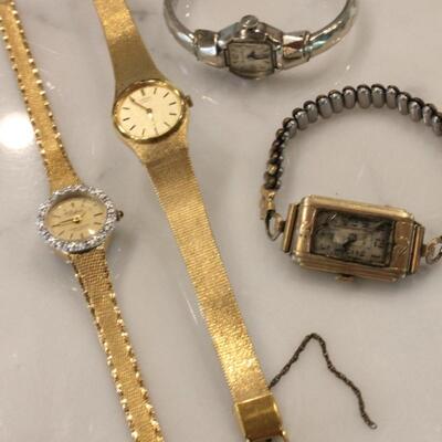 Lot 312 Vintage Bulova, Seiko, Legin Women's Watches 