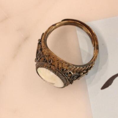 Lot 316 Sterling Silver Filigree Vintage Ring 5.5-6