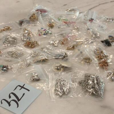 Lot 327 Misc. Bagged Jewelry - Earrings