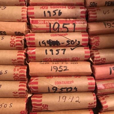 50 RANDOMLY SELECTED STRONG DATED WHEAT PENNIES BAG #1