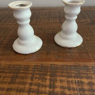 LOT 46 - 2 sets of Candlestick Holders, Dresden Germany