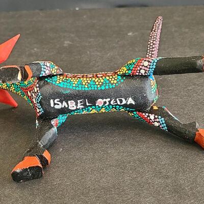 Lot 37: Artists Signed Collectible Oaxacan Woodcarvings 