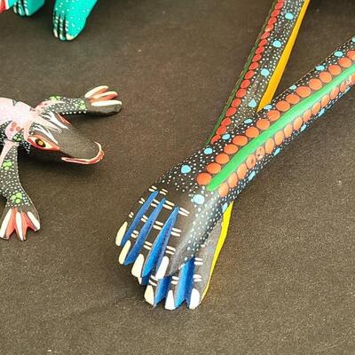 Lot 37: Artists Signed Collectible Oaxacan Woodcarvings 