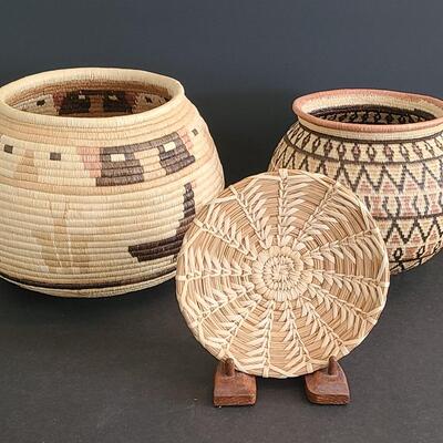 Lot 33:  Tribal Woven Artistic Baskets