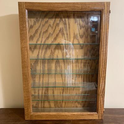 Wood and Glass Display Cabinet