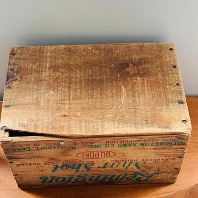 Vintage Remington Shur Shot Ammunition Wood Box