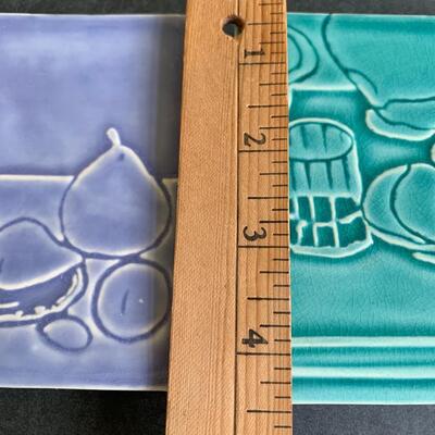 Lot 154:  Wilton Artmetal & Vintage Glazed Tile Trivets