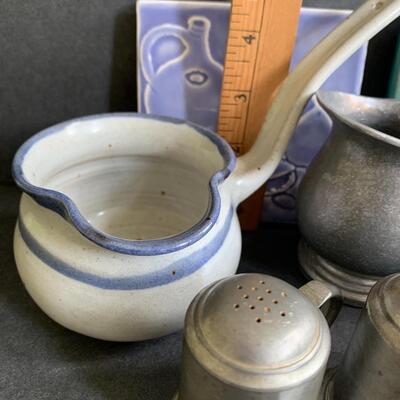 Lot 154:  Wilton Artmetal & Vintage Glazed Tile Trivets