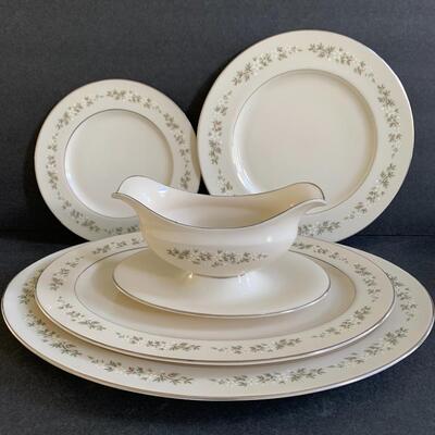 Lot 153:  Lenox China - Brookdale Pattern (67 pieces: Serving & Place settings)