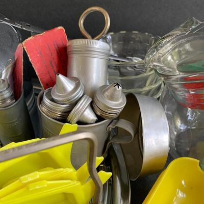Lot 151: Vintage Kitchy Tomato Pitcher, Cake Tin & More