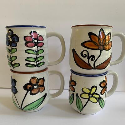 Lot  150: Japan Floral MCM Mugs, Fondu Set, and More 