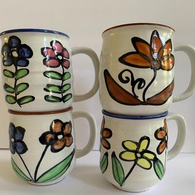 Lot  150: Japan Floral MCM Mugs, Fondu Set, and More 