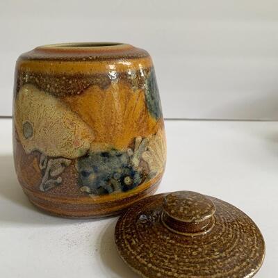 Lot 147: Signed Floral Studio Pottery