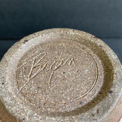 Lot 143: Artist Signed Decorative Pottery Pitchers & Vase 