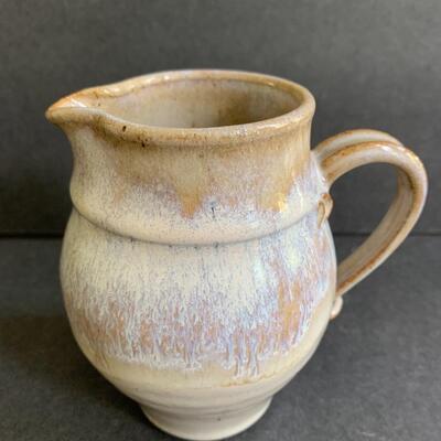 Lot 143: Artist Signed Decorative Pottery Pitchers & Vase 