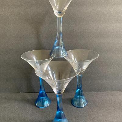 Lot 142: Bombay Sapphire Holiday Glasses