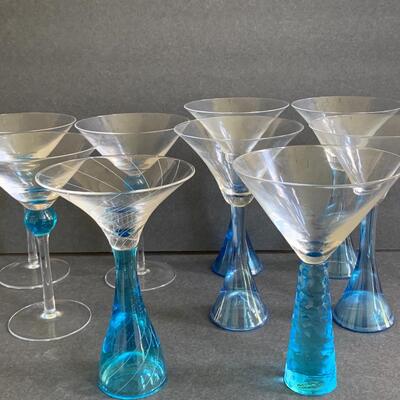 Lot 142: Bombay Sapphire Holiday Glasses