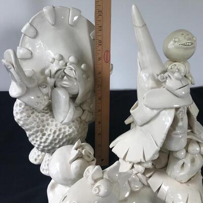 Lot 114: Unique OOAK Whimsical Sculptures 