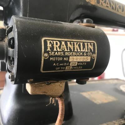 Lot 110: Franklin Sewing Machine Lamp