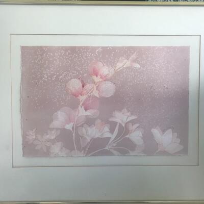 Lot 105:  Original Art: "Oriental Flowers" 