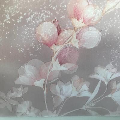 Lot 105:  Original Art: "Oriental Flowers" 