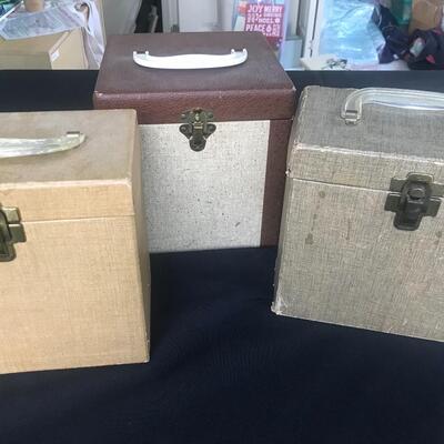 Lot 95: Vintage Record Cases and Records