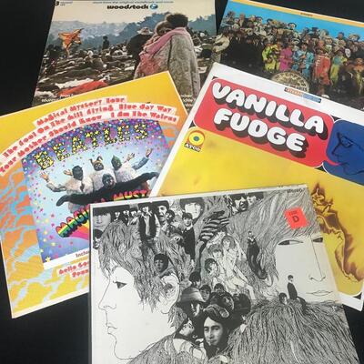 Lot 94:  Classic Vinyl: Beatles, Woodstock, and More 