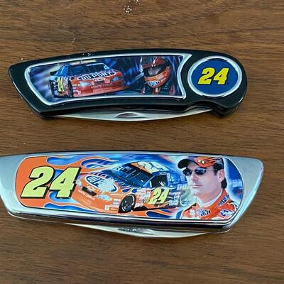 Pair of NASCAR #24 Franklin Mint Jeff Gordon Collector Folding Knives 