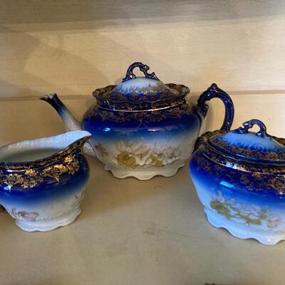 Cobalt Blue tea set